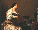 Giuseppe Magni Paintings - The Scullery Maid by Giuseppe Maria Crespi